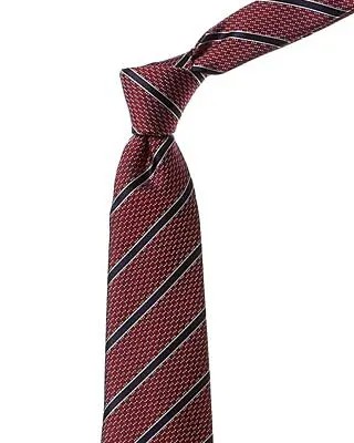 Красный классический шелковый галстук в полоску Ted Baker Algona, красный Os