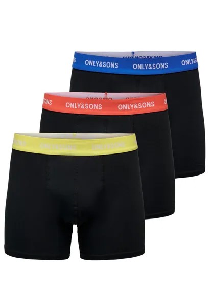 Боксеры ONLY Boxershorts 'ONSFITZ SOLID', черный