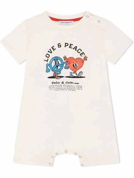 Dolce & Gabbana Kids комбинезон Love And Peace