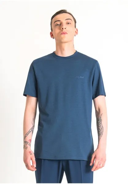 Футболка с принтом REGULAR FIT With LOGO Antony Morato, цвет avio
