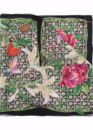 Salvatore Ferragamo шелковый платок с принтом Ramage