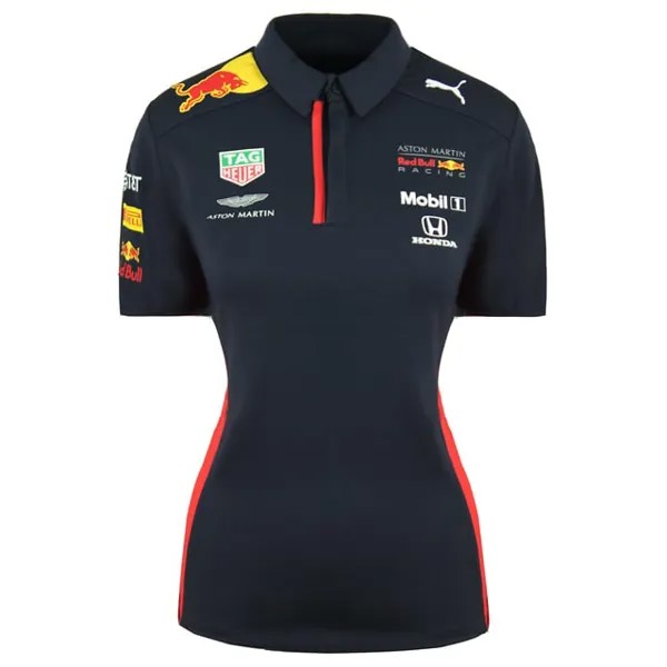 Женская рубашка-поло Aston Martin Red Bull Racing Team F1 762888 01 Puma, синий