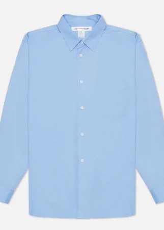 Мужская рубашка Comme des Garcons SHIRT Forever Wide Сlassic Cotton Poplin, цвет голубой, размер S