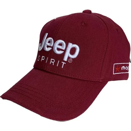 Бейсболка бини JEEP Авто кепка Джип бейсболка мужская женская, размер 55-58, бордовый