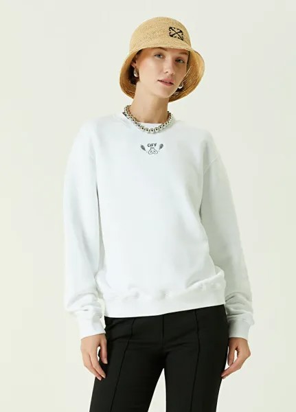 Толстовка с вышитым логотипом Off-White, белый
