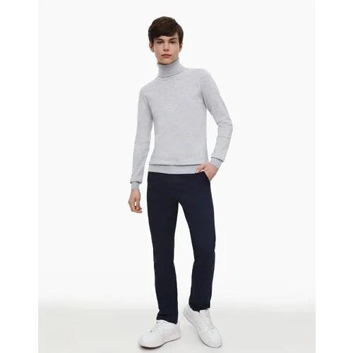 Школьные брюки Gloria Jeans, классический стиль, размер 140 (35), синий