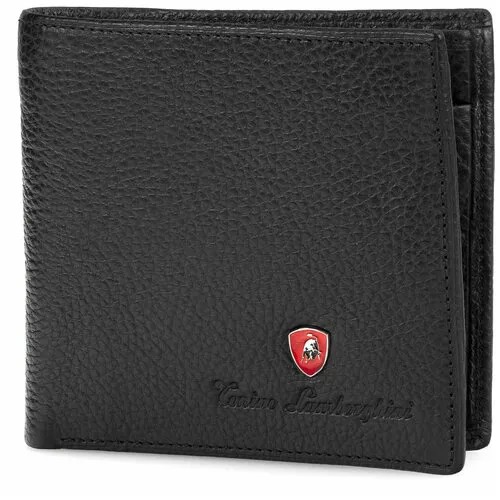 Бумажник Tonino Lamborghini TL10.516-01, фактура зернистая, черный
