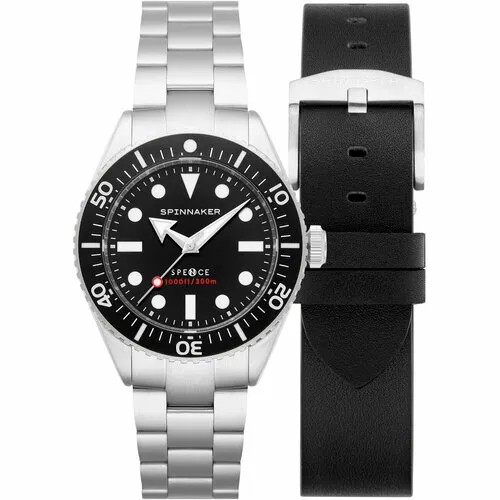 Наручные часы SPINNAKER SP-5097-11, черный, серебряный