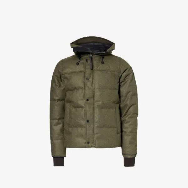 Куртка из смесовой шерсти с фирменной нашивкой Macmillan Canada Goose, зеленый