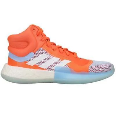 Adidas Marquee Boost Баскетбольные Мужские Синие, Оранжевые Кроссовки Спортивная Обувь F97276