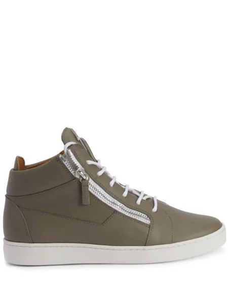 Giuseppe Zanotti высокие кеды Frankie, зеленый