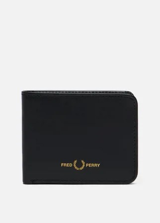 Кошелек Fred Perry Graphic Leather Billfold, цвет чёрный