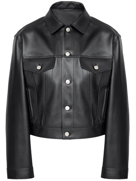 Куртка Balenciaga Leather, черный