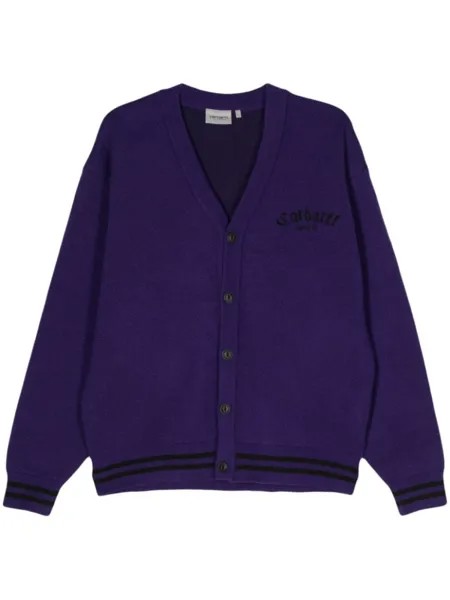 Carhartt WIP трикотажный кардиган Onyx, фиолетовый