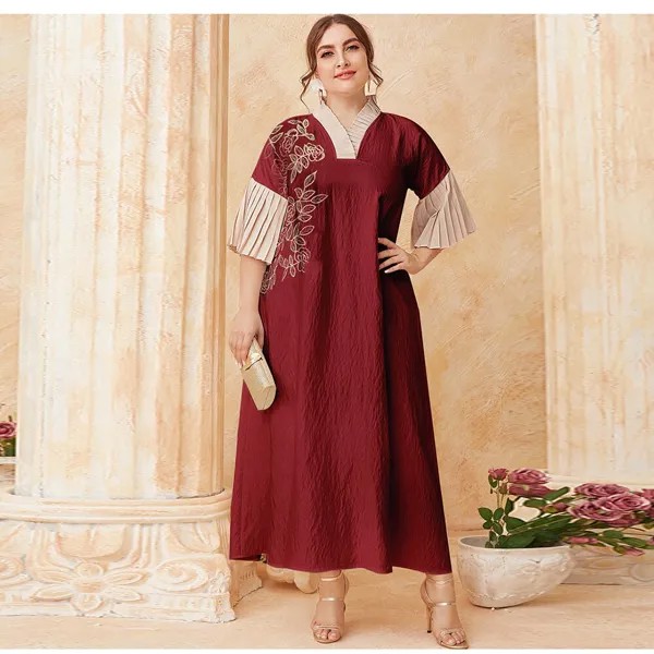 Рамадан Eid Mubarak размера плюс Abaya Дубай, Турция исламское пакистанское мусульманское платье Abaya s для женщин Kaftan Robe Arabic Femme Musulmane