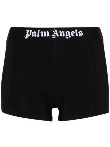 Palm Angels спортивные шорты с логотипом, черный