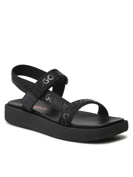 Сандалии женские HUGO BOSS 50493040 черные 35 EU