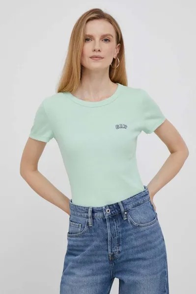 Футболки Gap, зеленый