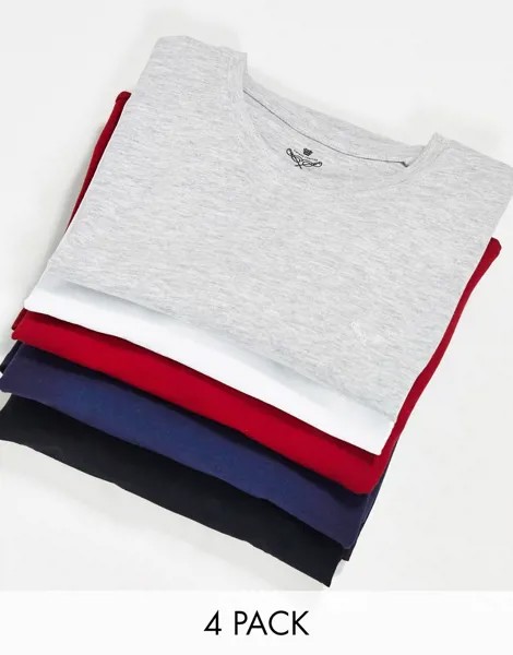 Набор из 5 футболок с круглым вырезом Threadbare​​​​​​​-Многоцветный