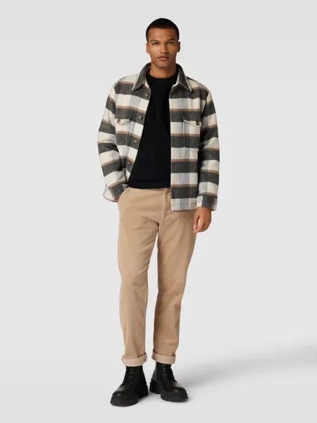 Вязаный свитер с ребристыми манжетами Calvin Klein, черный