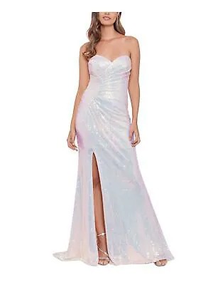 BLONDIE Женское длинное вечернее платье цвета слоновой кости без рукавов для выпускного вечера для подростков 15