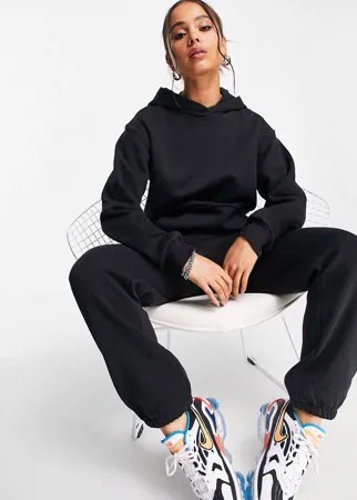 Черный спортивный костюм из oversized-худи и джоггеров ASOS DESIGN-Черный цвет