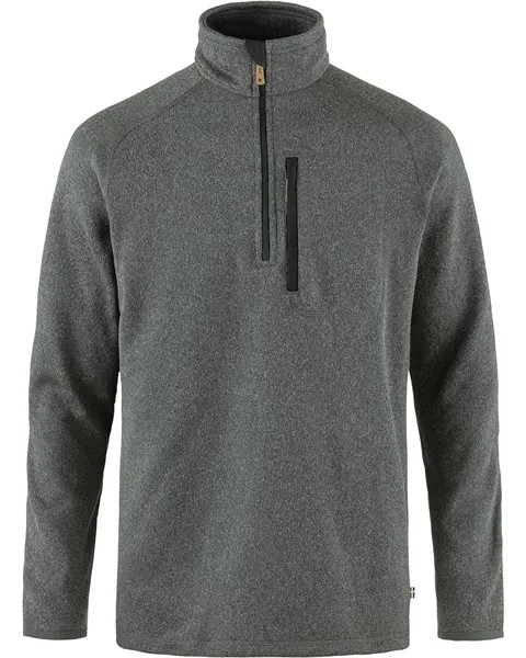 Куртка Fjällräven Övik Fleece 1/2 Zip, цвет Dark Grey