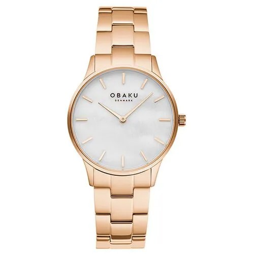 Наручные часы OBAKU Часы Obaku Lyng Lille V247LXVWSV, золотой