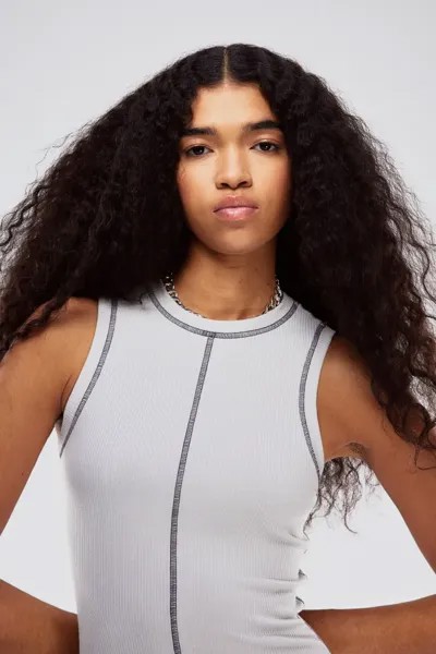 Платье-боди со сборками H&M, серый