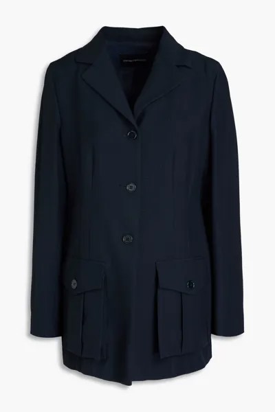 Креповая куртка Emporio Armani, темно-синий