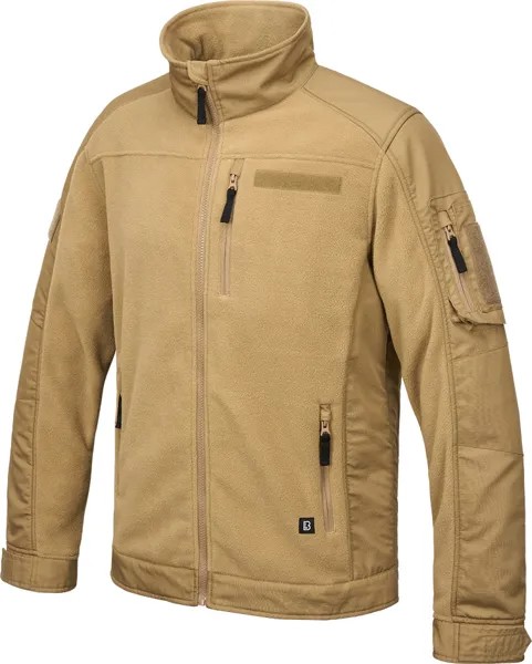 Куртка Brandit Jacke Fleece Ripstop Jacket, коричневый