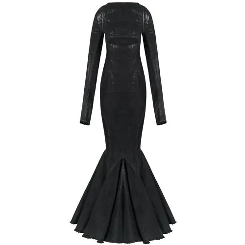 Платье Rick Owens, хлопок, вечернее, размер 42, черный