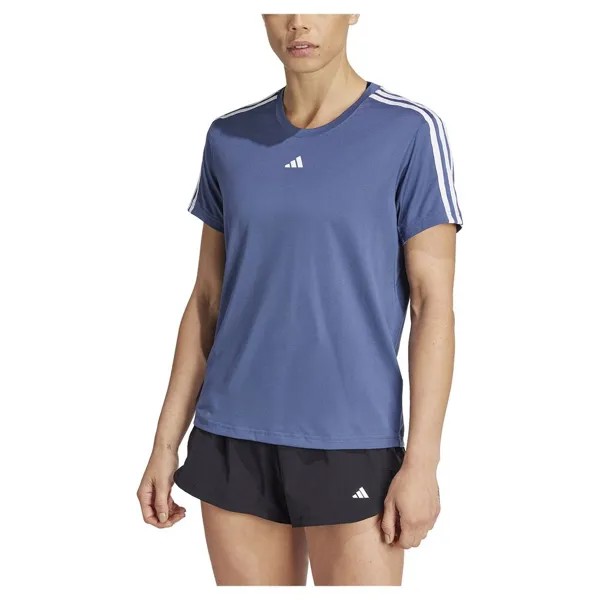 Футболка с коротким рукавом adidas Train Essentials 3 Stripes, синий