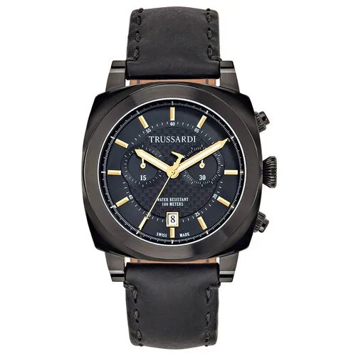 Наручные часы TRUSSARDI Swiss Made, черный