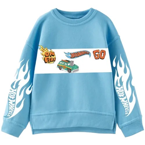 Свитшот Hot Wheels со стикерами 