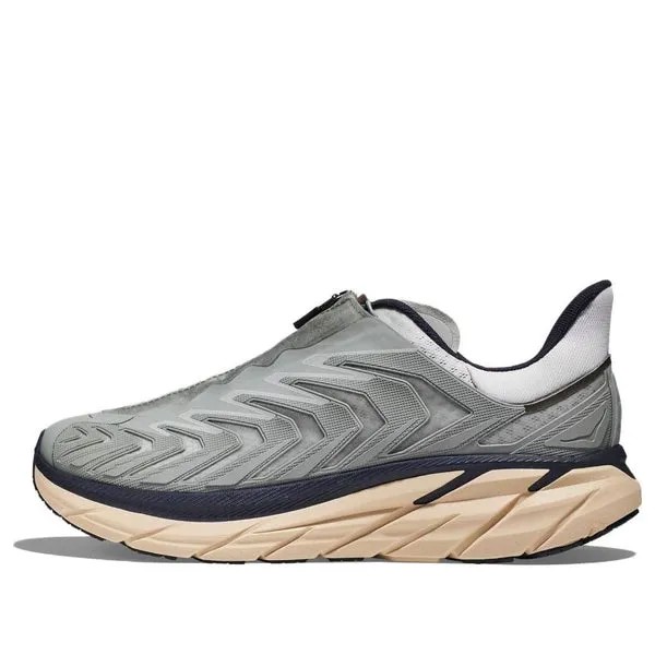 Кроссовки HOKA ONE ONE Project Clifton Knitted Running Shoes 'Grey Beige', серый