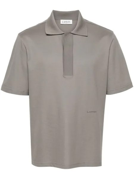 Lanvin рубашка поло с короткими рукавами, серый