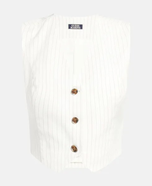 Льняной жилет Guess, миндальный