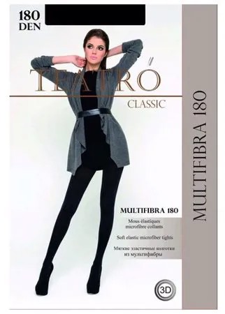 Колготки TEATRO Multifibra, 180 den, размер 5/5XL, nero
