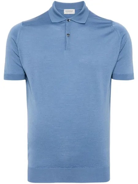 John Smedley рубашка поло Payton из шерсти мериноса, синий