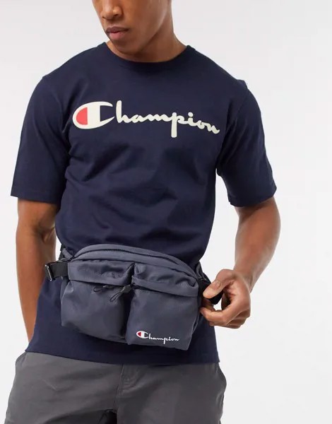 Серая сумка-кошелек на пояс Champion-Серый