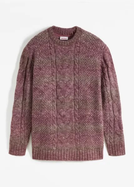 Пуловер в меланжевом исполнении John Baner Jeanswear, красный