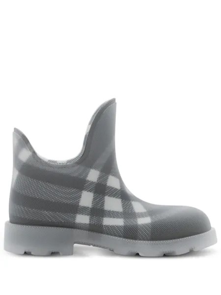 Burberry сетчатые ботинки Marsh в клетку Vintage Check, серый