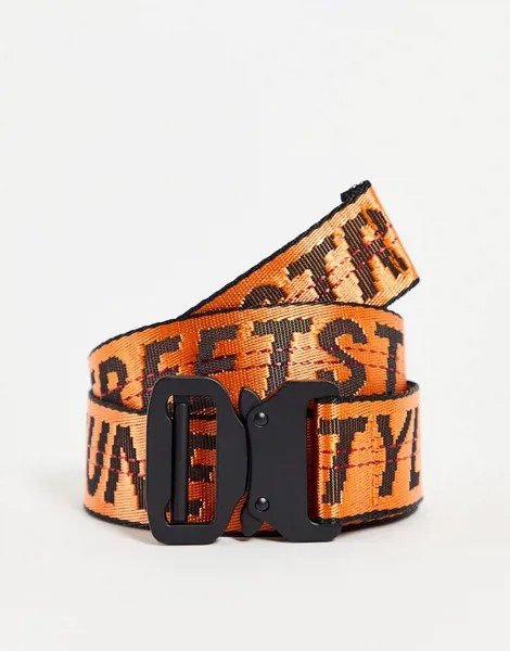 Sixth June belt with logo in orange-Оранжевый цвет