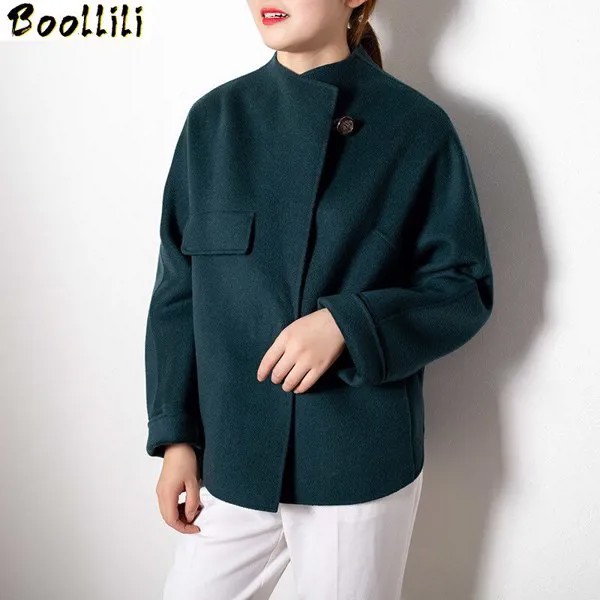 Boollili весна осень пальто женская одежда 2020 Корейская Двусторонняя шерстяная куртка Женское шерстяное пальто Casaco Feminino