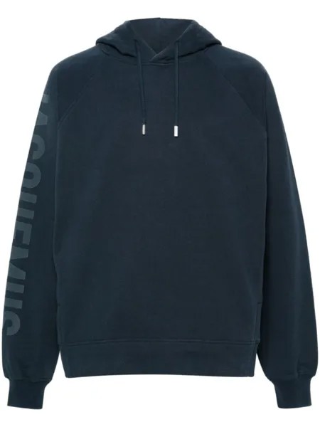 Jacquemus топ Le Hoodie Typo, синий