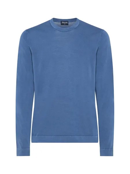 Пуловер с круглым вырезом Drumohr, голубой