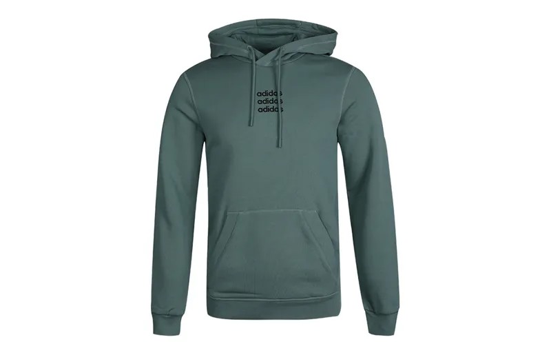 Толстовка мужская зеленая Adidas Neo, изумрудно-зеленый