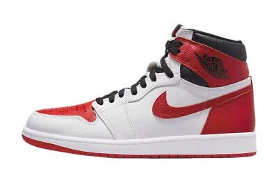 Мужские кроссовки Jordan 1 Retro High OG «Heritage» белые/красно-черные (555088 161)