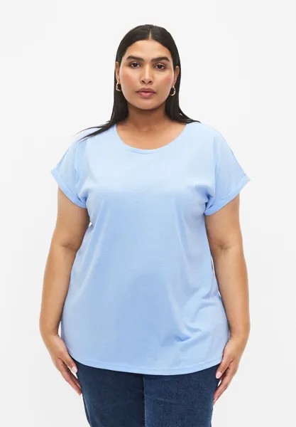 Базовая футболка SHORT SLEEVED BLEND Zizzi, цвет serenity